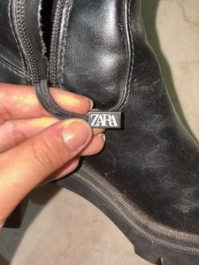 Zara Knee Long Boot With Size 36
