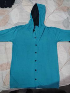 Teal Button-Down Shirt