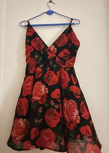 Floral Rose Print Dress