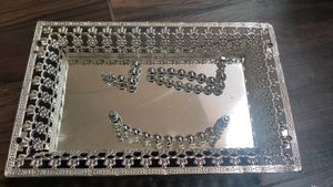 Vintage Silver Plated Vanity Tray Set