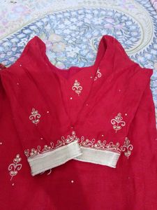 RED COLOUR HEAVY WORK SUIT SALWAR WITH DUPATTA