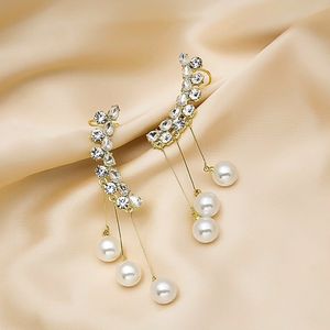 Korean Gold-Plated Zircon Studded Ear Cuffs