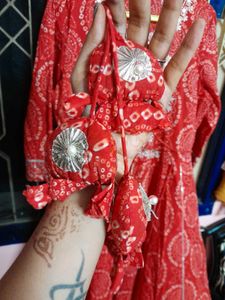 Red Printed Kurta