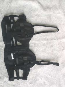 Strappy Cage Black Bra