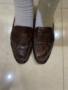 Zara Animal Print Mules