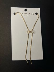 Gold Tone Snake Chain Necklace