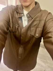 Leather Shirt With Belt