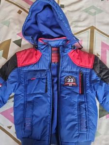 Boys Blue Hooded Jacket