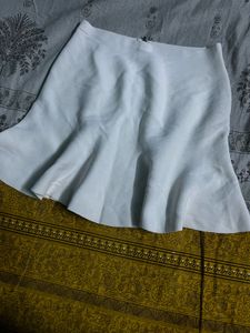 white short skirt