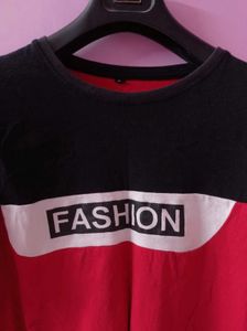 Men Red Full Hand Tshirt