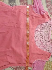 Carrot Colour Elegant Dress