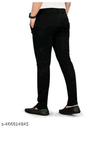 Stylish Men's Black Casual Trousers