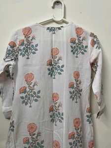Floral Print Cotton Kurti