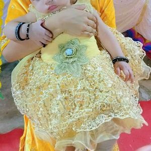 Golden Baby Frock