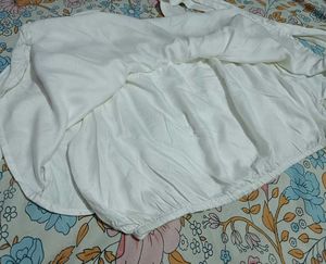 White Ruffle Top