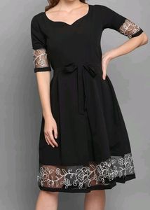 A Line Black Dress