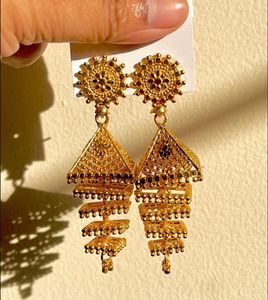 Golden Jhumka 5 Layered