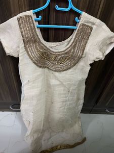 New Organza Golden Suit