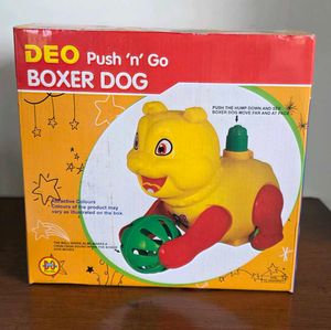 DEO Push 'n' Go Boxer Dog Toy