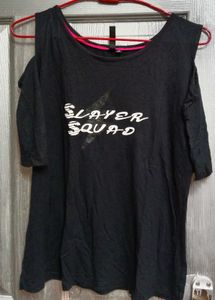 Cute Cut Shoulder Top