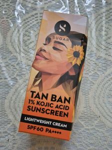 Sugar Tan Ban Lightweight Cream Sunscreen