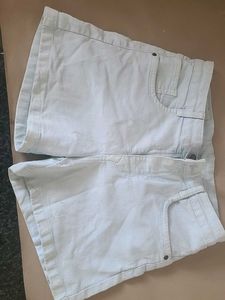 Light Blue Denim Shorts