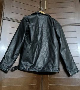 Men Classic Black Leather Jacket