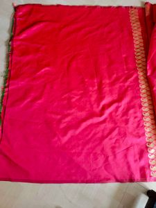 Elegant Red Banarasi Saree ❤️