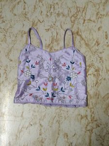 Lavender Embroidered Co-ord Set