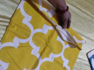 4 Gaddi Covers In Cotten With Chain Stitched🇻🇦