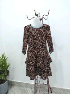 Printed Ruffled Dress