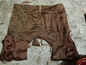 Vintage Brown &amp; Gold Saree