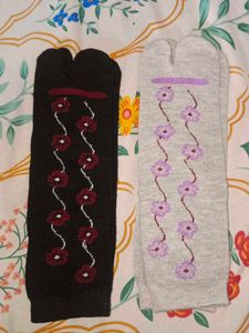 Floral Tabi Socks