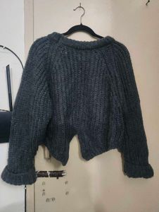 Chunky Knit Cropped Cardigan
