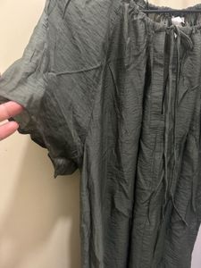 H&amp;M Green A-Line Dress