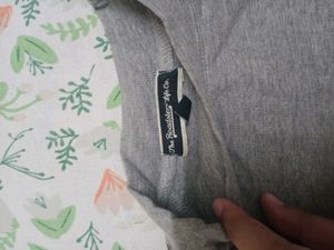 Gray Tee with Camo Sleeves