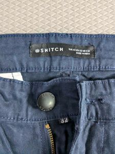 Snitch Navy Blue Cargo Trouser New W32