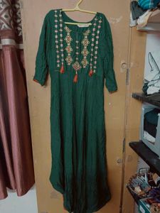 Beautiful Dark Green Anarkali Kurta 💚