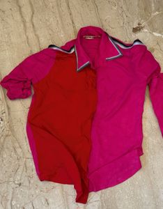 Red &amp; Pink Co-ord Set From Dreamy Owl (b1g1)