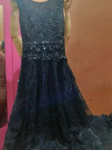 Black Gown With Ponchu
