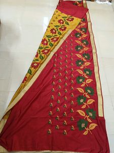 Full Embroidery Silk Saree