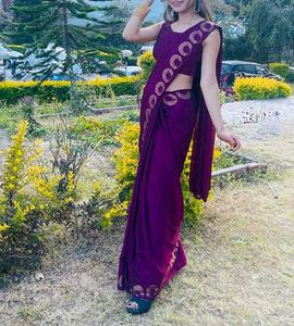 Elegant Purple Saree