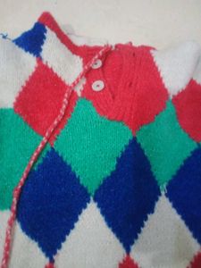 Cute Argyle knit Sweater