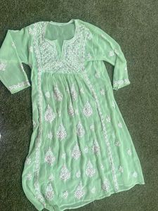 Chikankari Kurta With Gotapatti Work