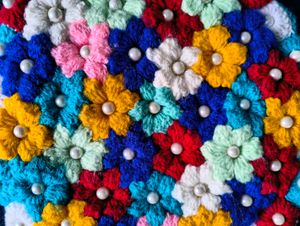 Floral Crochet Handmade Handbag