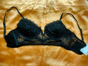 Elegant Black Lace Bra