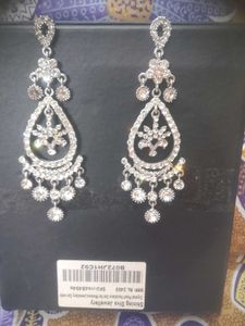 Silver Color Statement Danglers