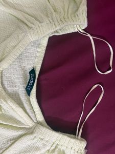 Green Puff Sleeve Top