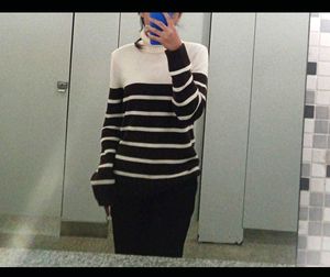 Striped Turtleneck 🍫