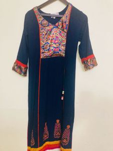 Royal Navy Blue Kurta By sabhyata